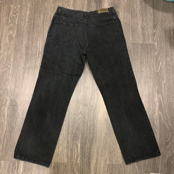 Zena‎ Vintage Black High Waisted Jeans 10 straight - Picture 6 of 7
